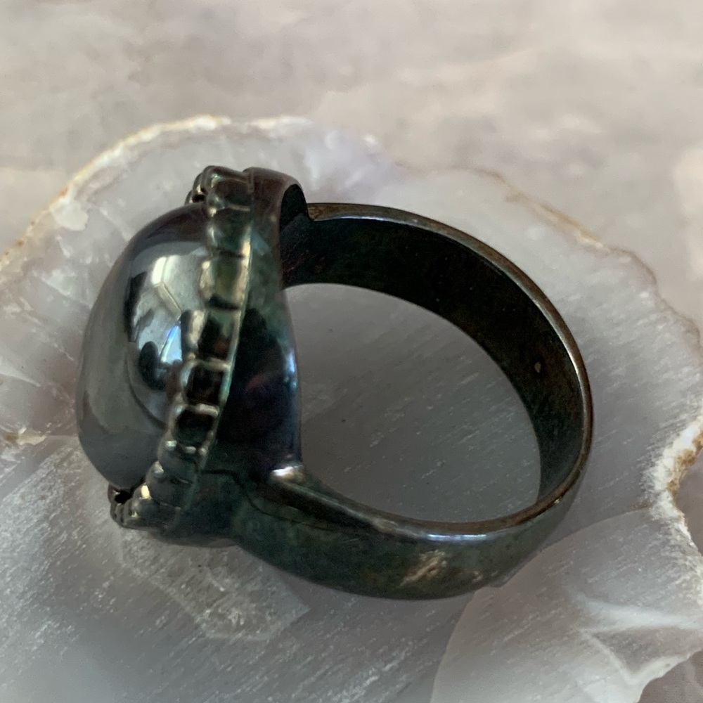Hematite Stone Ring - image 4